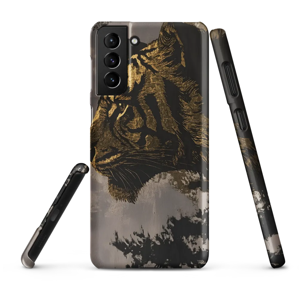 Majestic Silence: The Golden Tiger | Phone Case |  S21 Plus | Snap Case | Matte