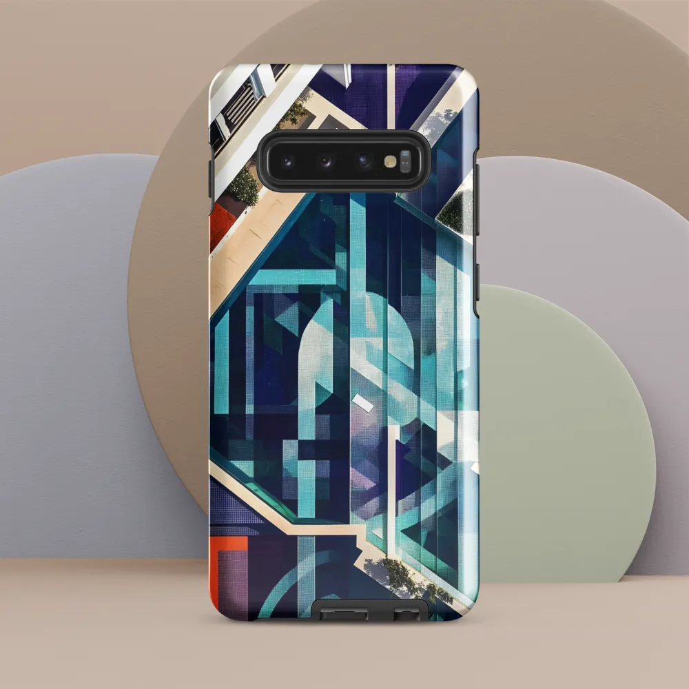 Aerial Harmony: The Geometry of Water | Phone Case |  S10 Plus | Tough Case | Glossy