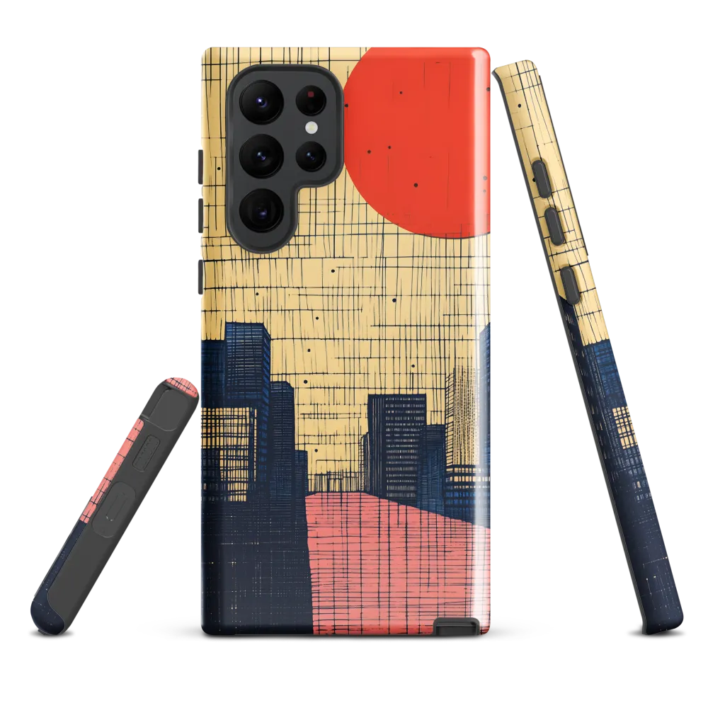 Urban Echoes: A Minimalist Cityscape