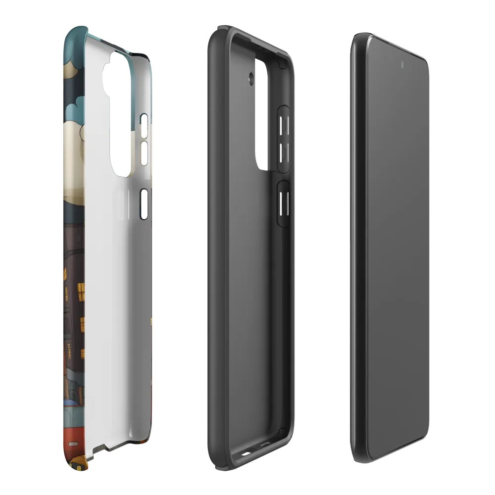 Urban Symphony: A City Awakens at Dusk | Phone Case |  S21 Plus | Tough Case | Matte