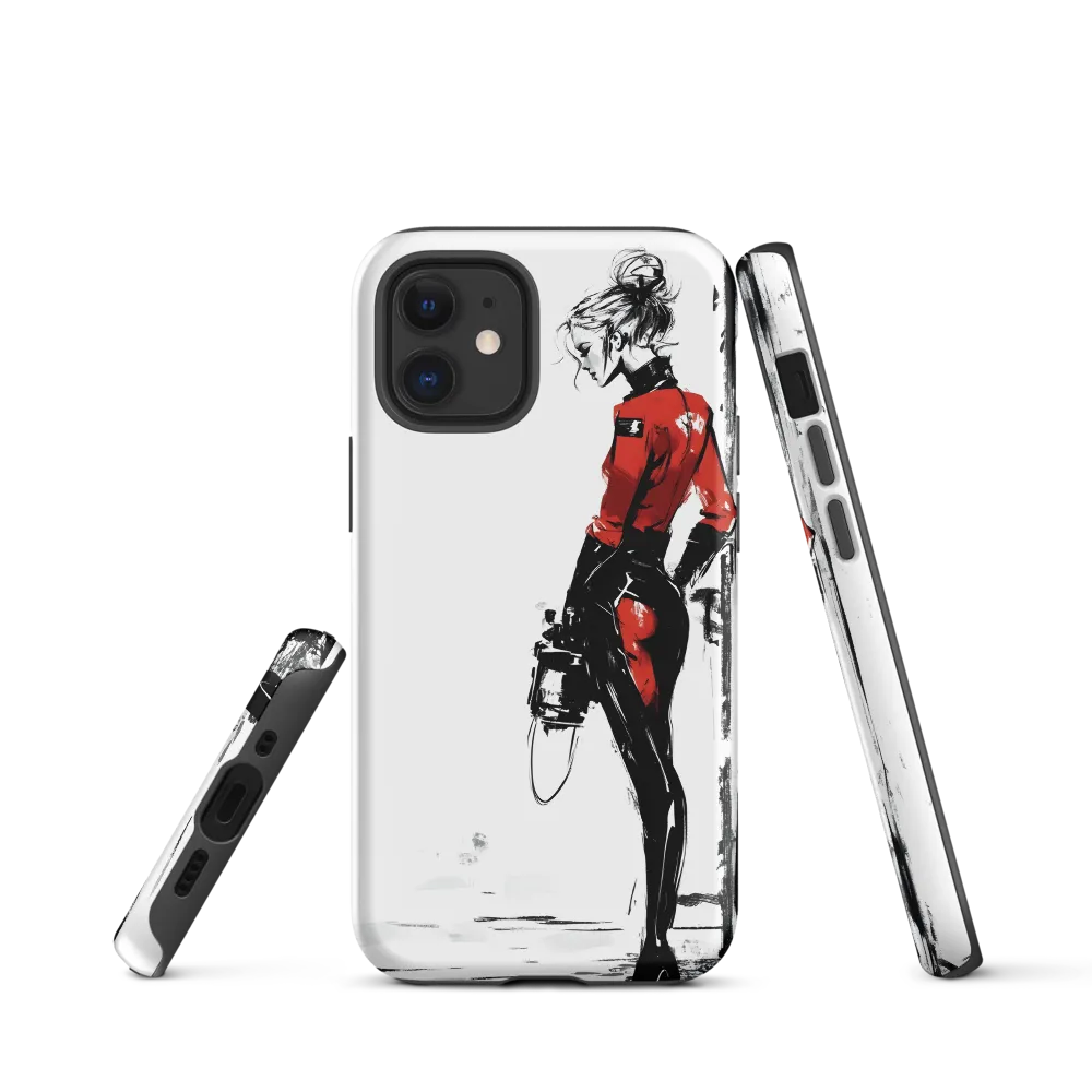 The Edgy Elegance | Phone Case |  12 mini | Tough Case | Matte
