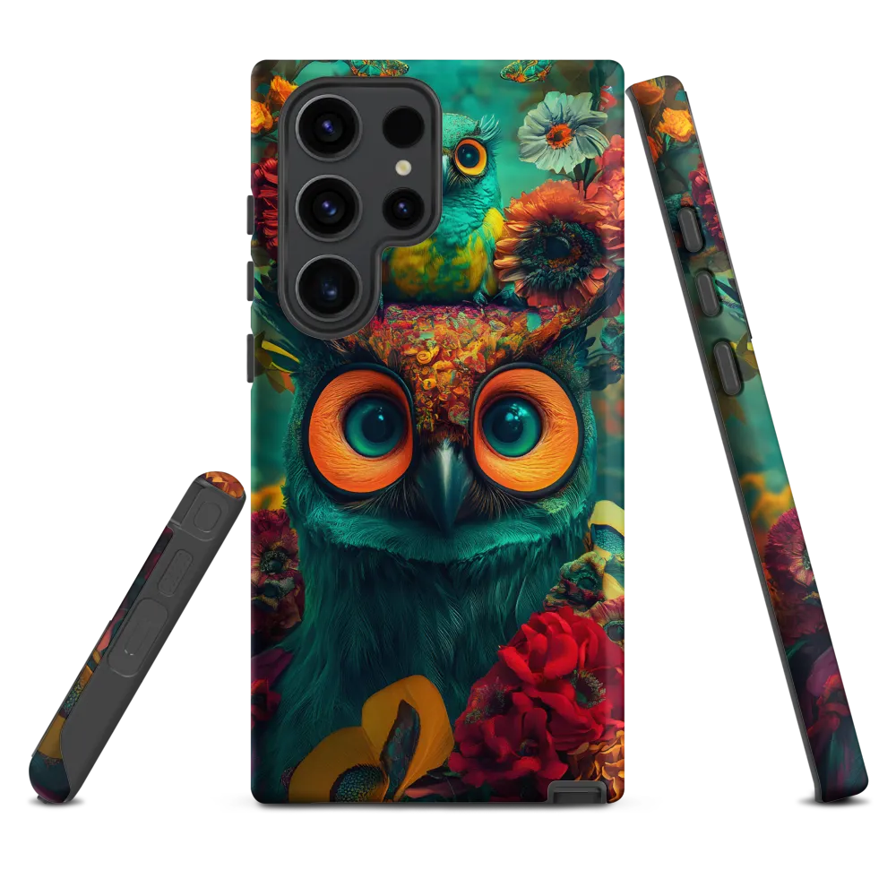 Majestic Harmony: The Floral Owl