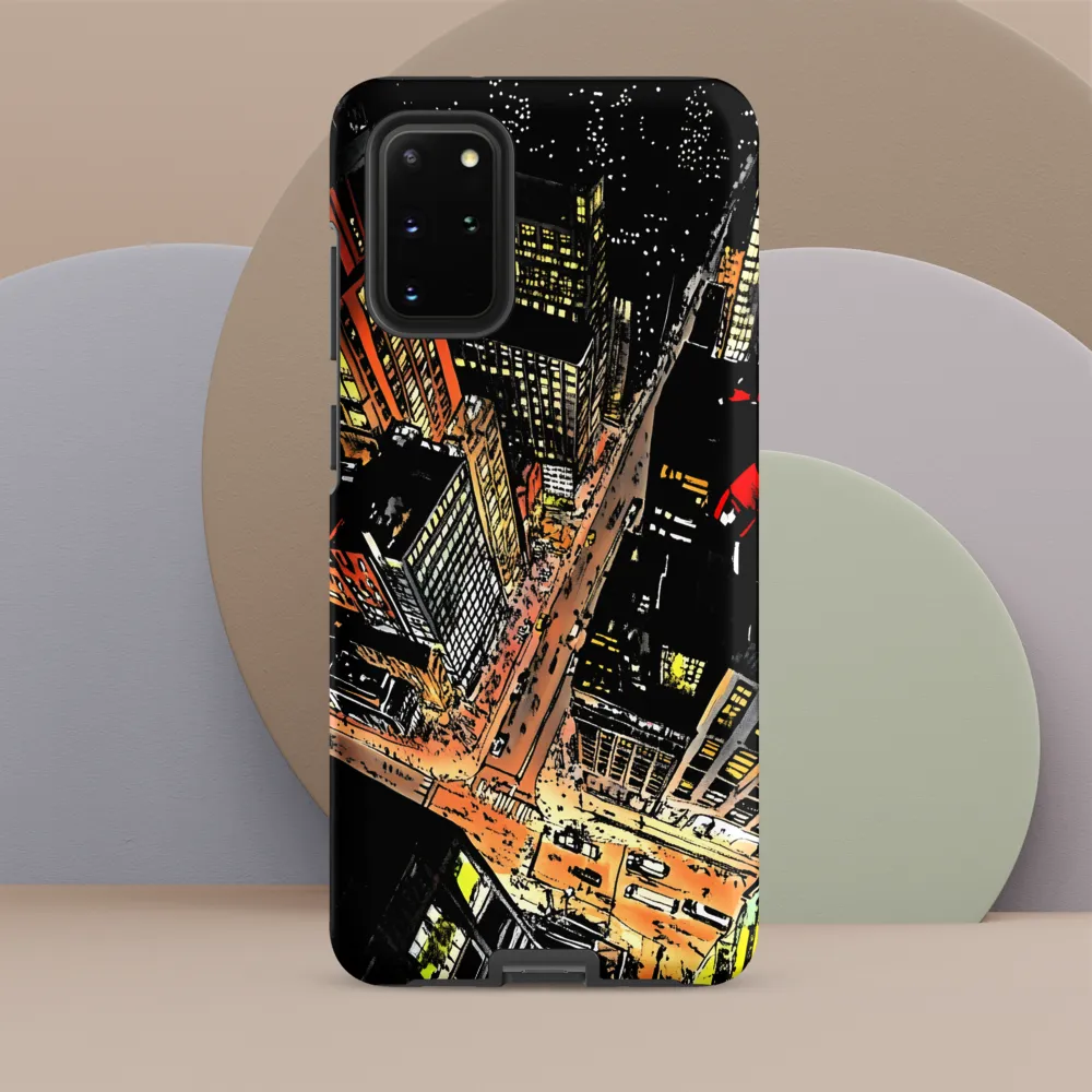Urban Nightscape: A Bird's-eye View