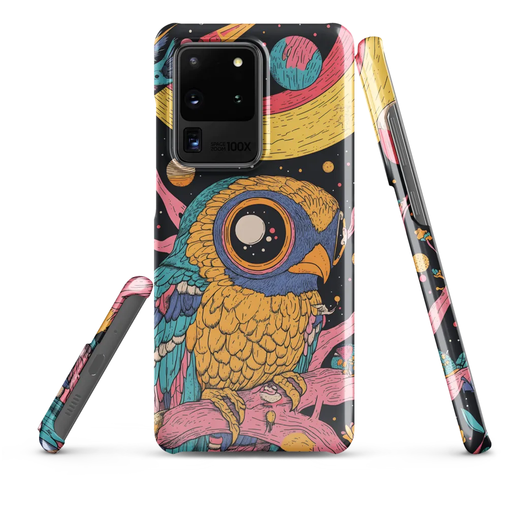 Whimsical Cosmic Owl | Phone Case |  S20 Ultra | Snap Case | Glossy