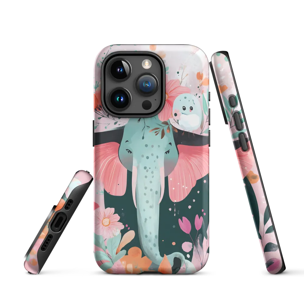 Whimsical Elephant in Bloom