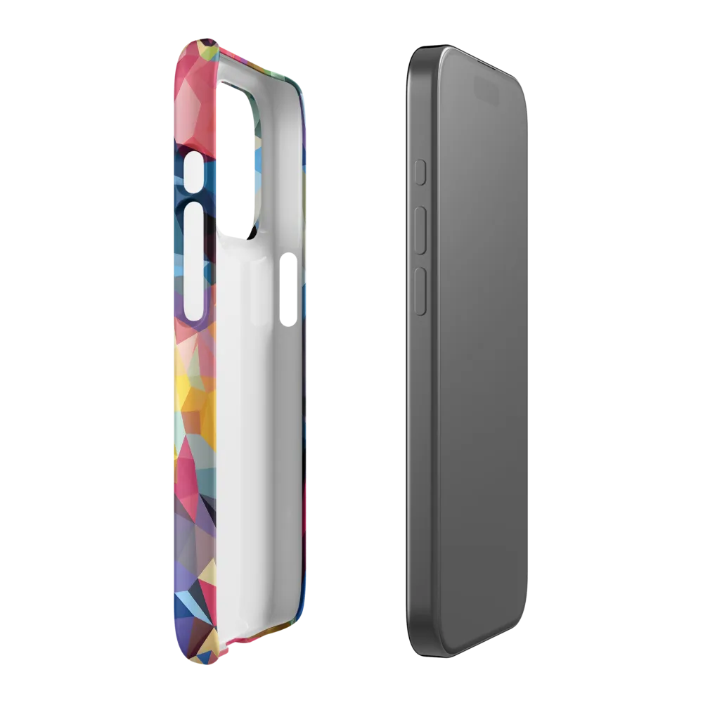 Playful Geometry: The Bear's Face | Phone Case |  15 Pro | Snap Case | Matte