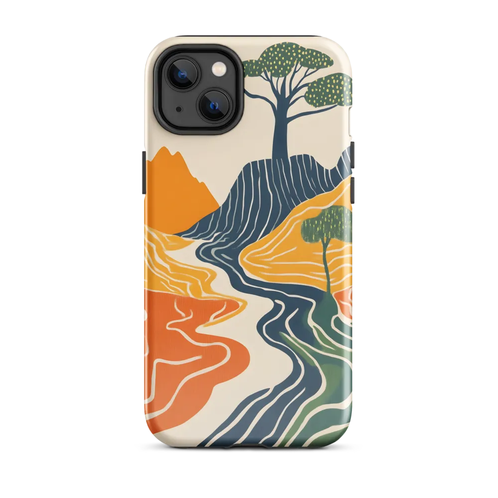 Waves of Serenity | Phone Case |  14 Plus | Tough Case | Glossy