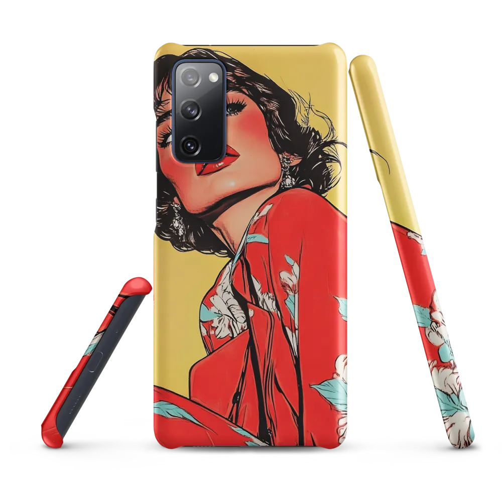 Striking Elegance in Pop Art | Phone Case |  S20 FE | Snap Case | Matte