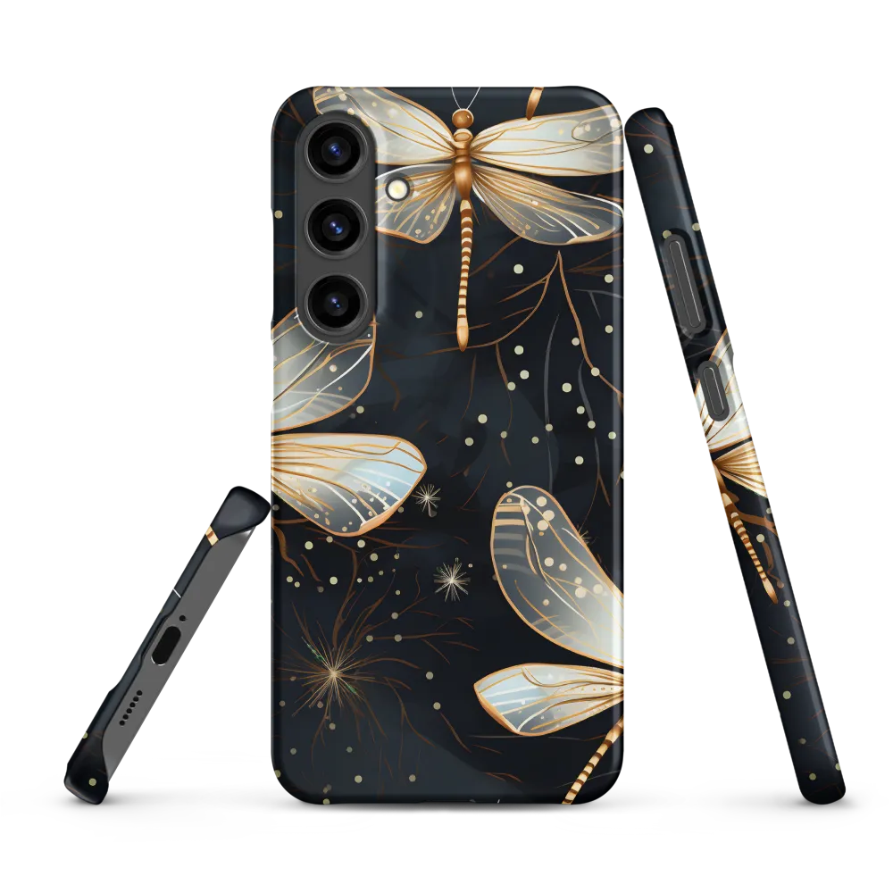 Ethereal Dance: Dragonflies in a Midnight Garden