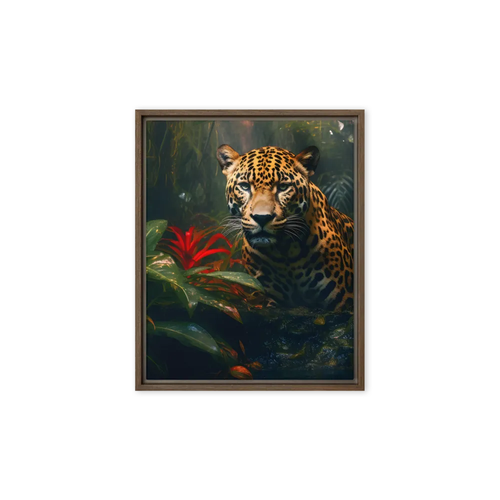 Echoes of the Wild | Canvas with Brown Frame | 8″×10″