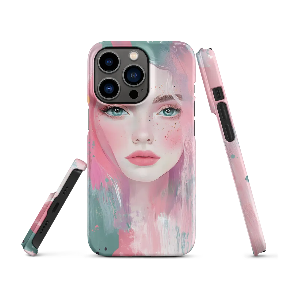 Dreamy Serenity: A Contemporary Portrait | Phone Case |  13 Pro | Snap Case | Matte