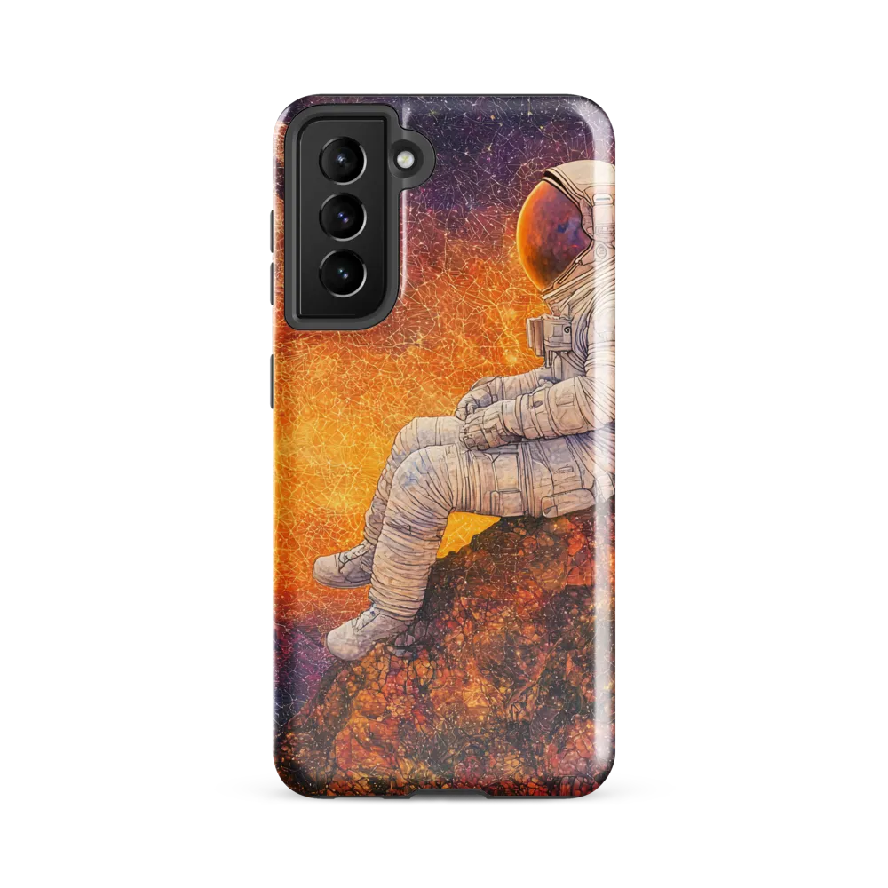 Cosmic Contemplation | Phone Case |  S21 FE | Tough Case | Glossy