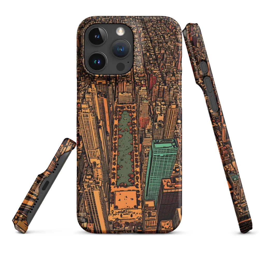 Urban Oasis: Aerial View of City Life | Phone Case |  16 Pro Max | Snap Case | Matte