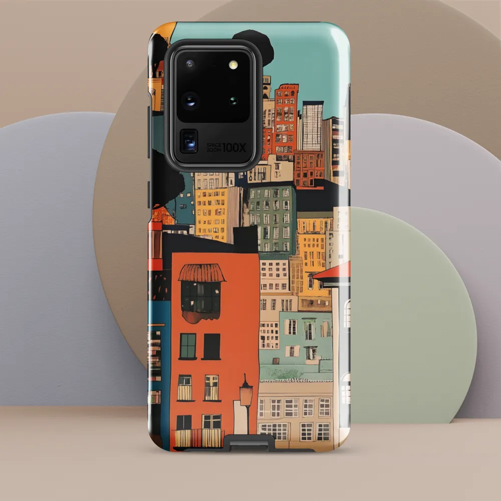 Urban Fusion: A Colorful Cityscape