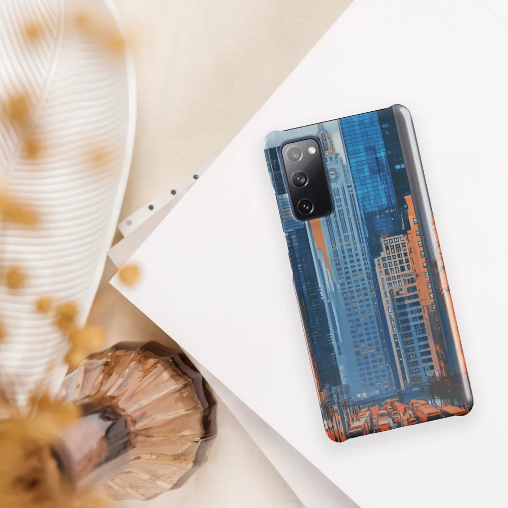 Urban Symphony in Blue and Orange