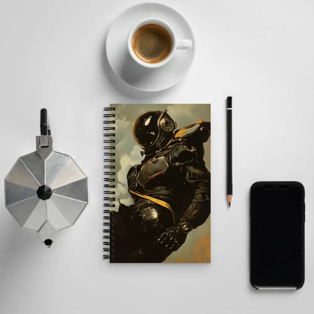 Ethereal Explorer: The Enigmatic Astronaut | Spiral Notebook