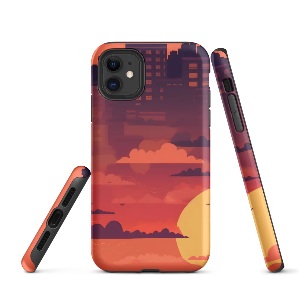 Urban Dusk: A Symphony of Cityscapes | Phone Case |  11 | Tough Case | Matte