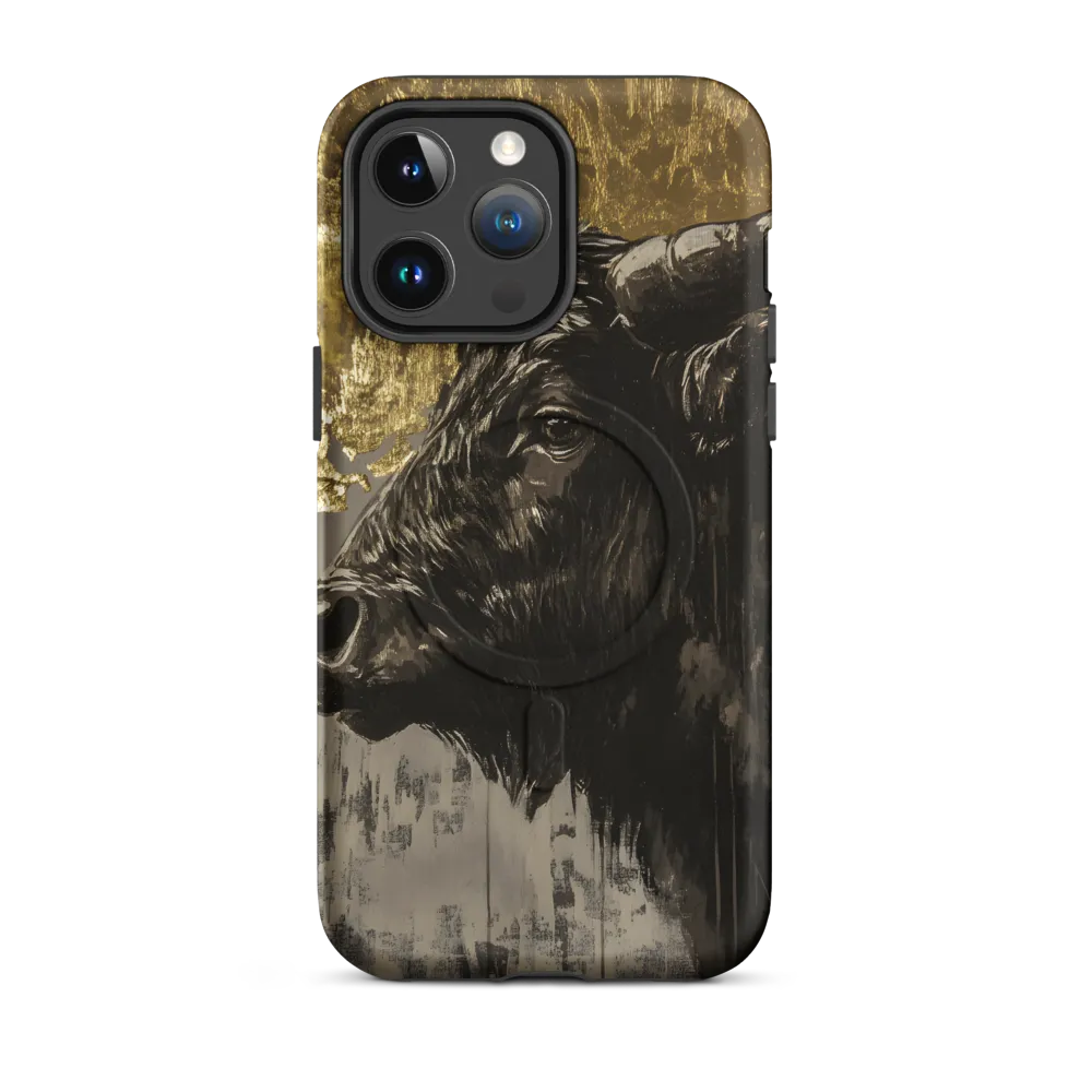 Majestic Bull Against the Golden Horizon