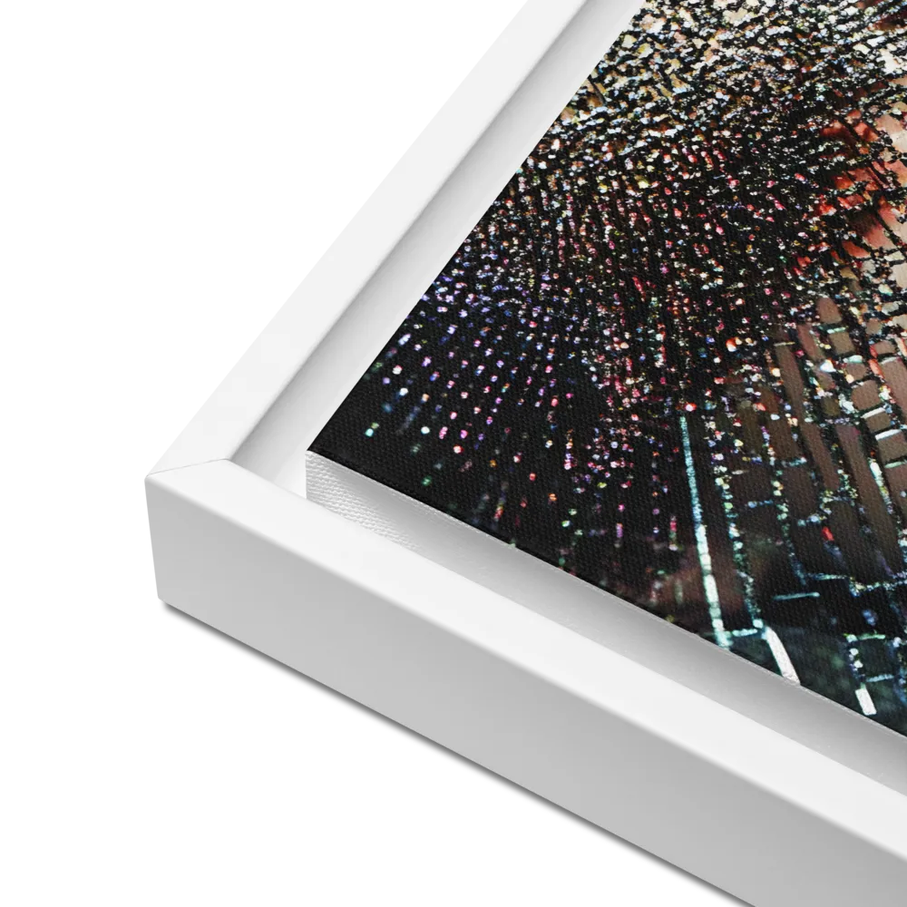 Fractured Identity | Canvas with White Frame | 12″×12″