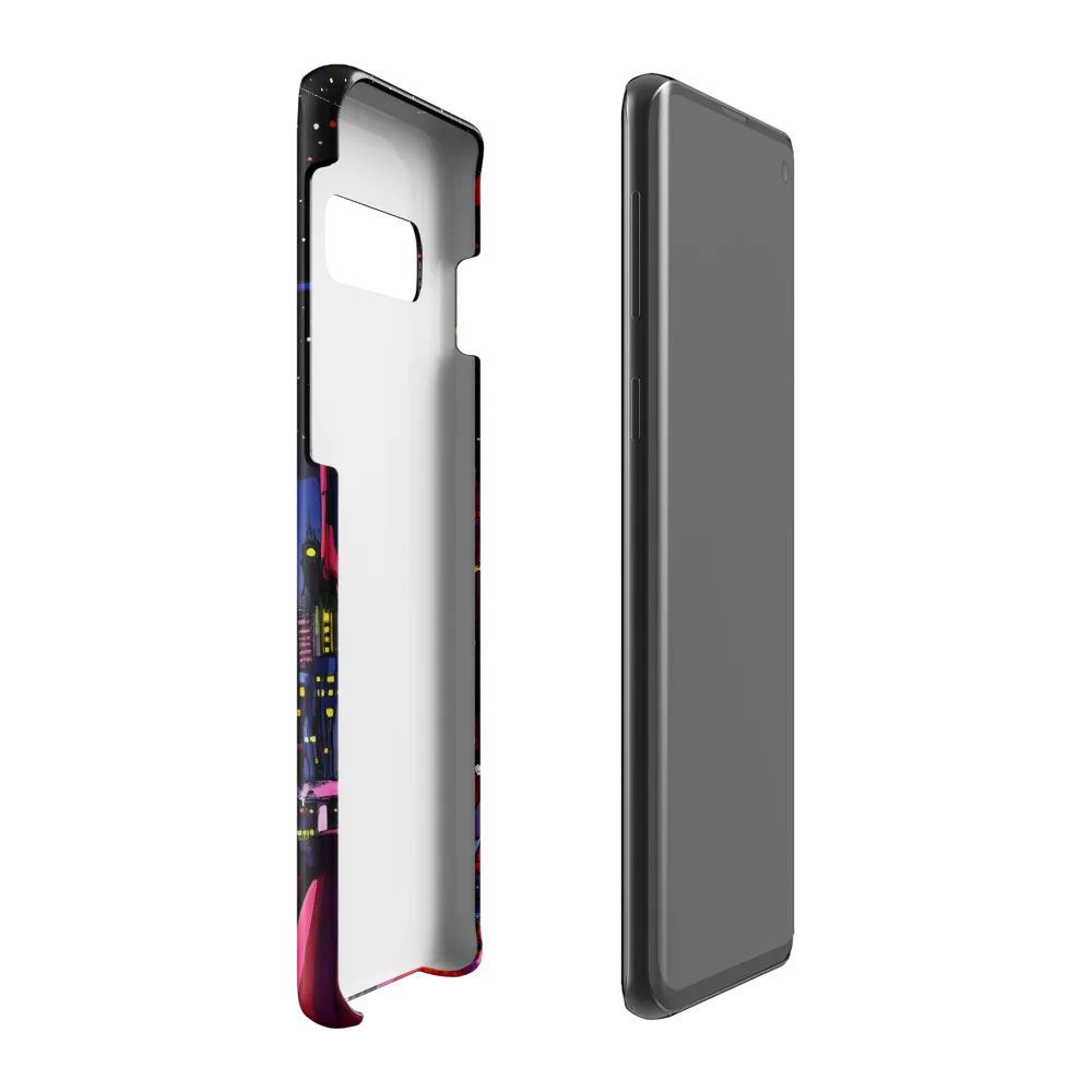 Neon Dreams of a Futuristic City | Phone Case |  S10 Plus | Snap Case | Glossy