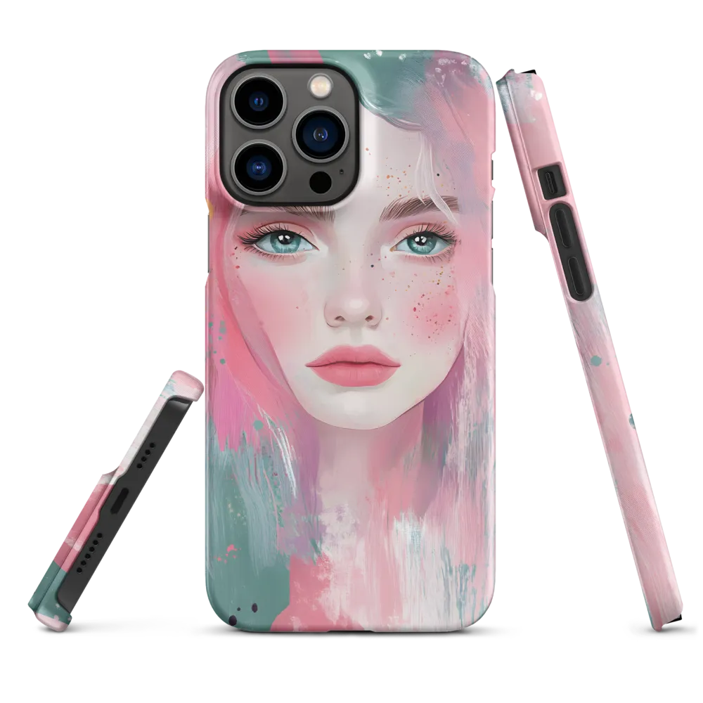 Dreamy Serenity: A Contemporary Portrait | Phone Case |  13 Pro Max | Snap Case | Matte
