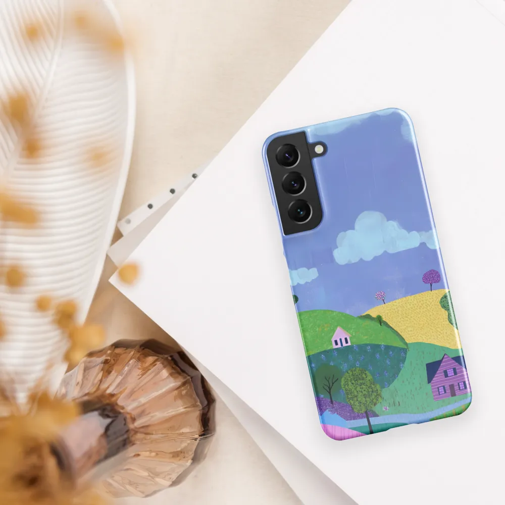 Whimsical Hills and Quaint Homes | Phone Case |  S22 Plus | Snap Case | Glossy