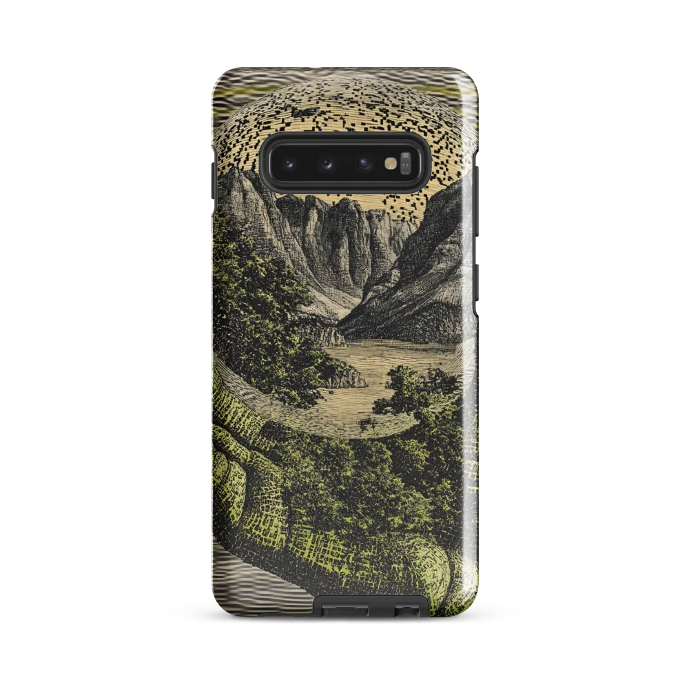 Embrace of Nature's Sphere | Phone Case |  S10 Plus | Tough Case | Glossy