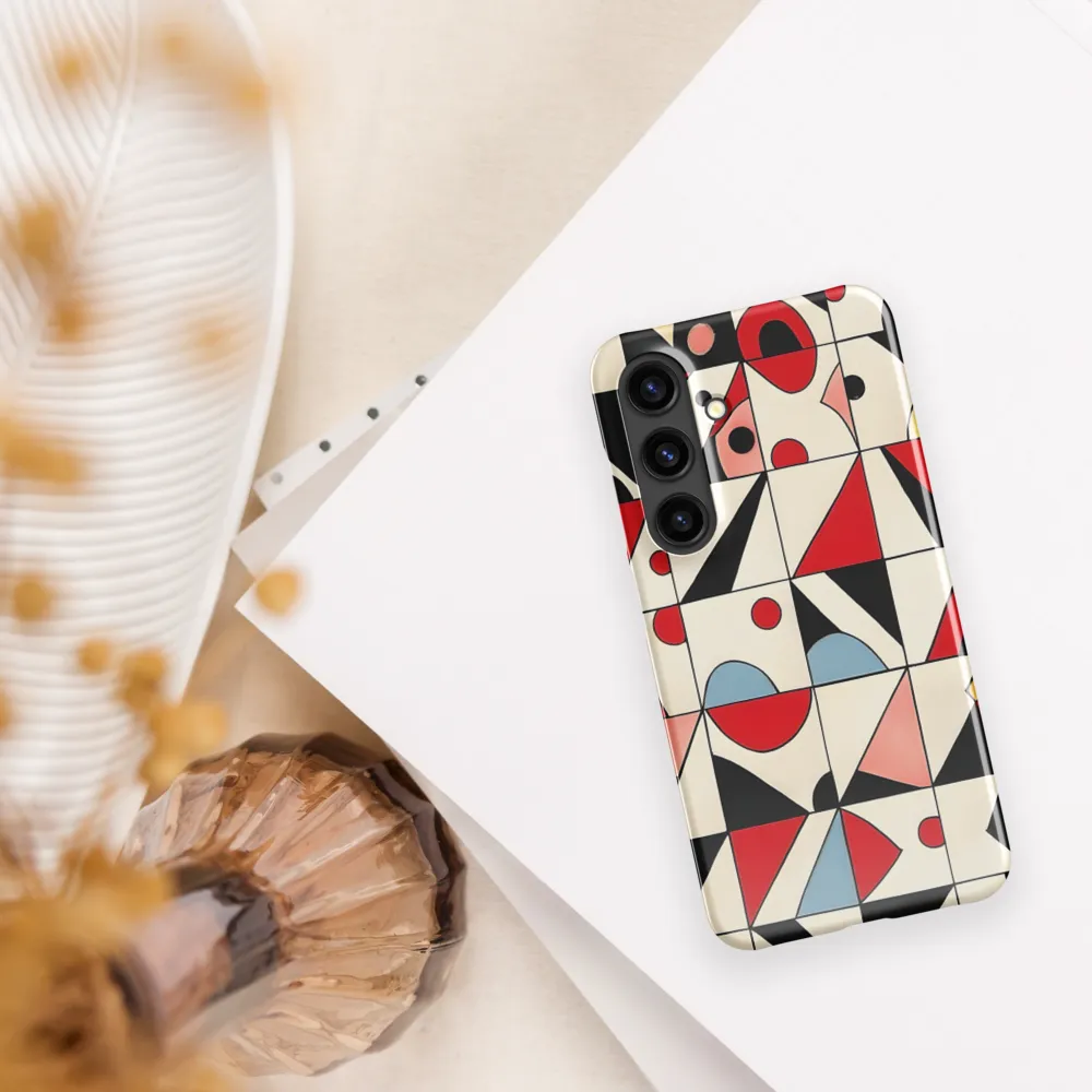 Dynamic Geometric Harmony | Phone Case |  S24 | Snap Case | Glossy