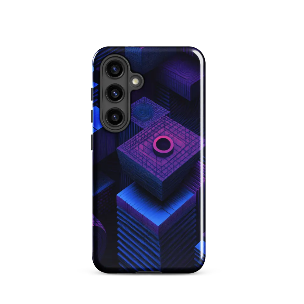 Geometric Dreams in Blue and Purple
