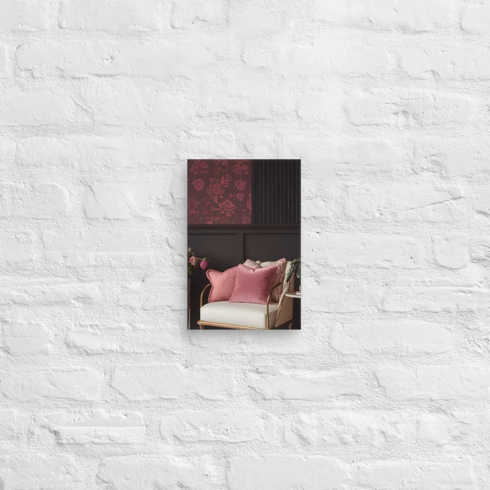 Elegance in Contrast: A Modern Interior Design | Canvas | 8″×12″