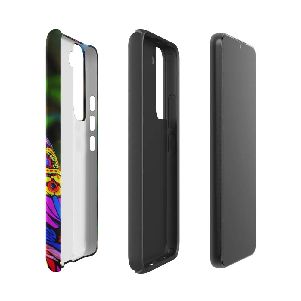 Vibrant Psychedelic Parrot | Phone Case |  S22 | Tough Case | Matte