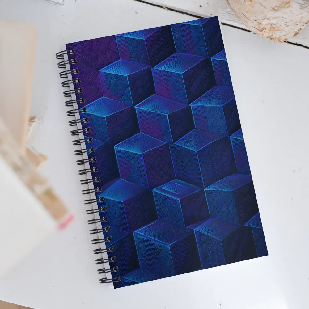 Cubist Illusions | Spiral Notebook