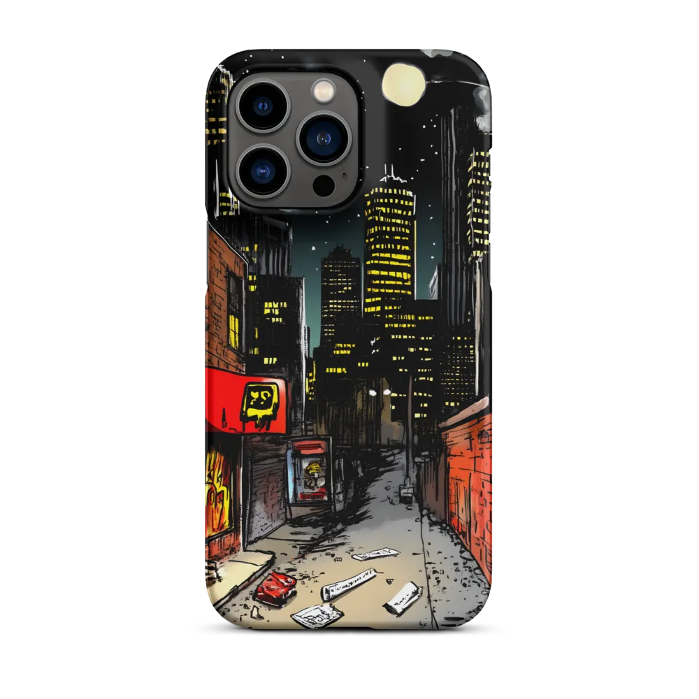Nocturnal Cityscape: The Hidden Alley | Phone Case |  14 Pro Max | Snap Case | Matte