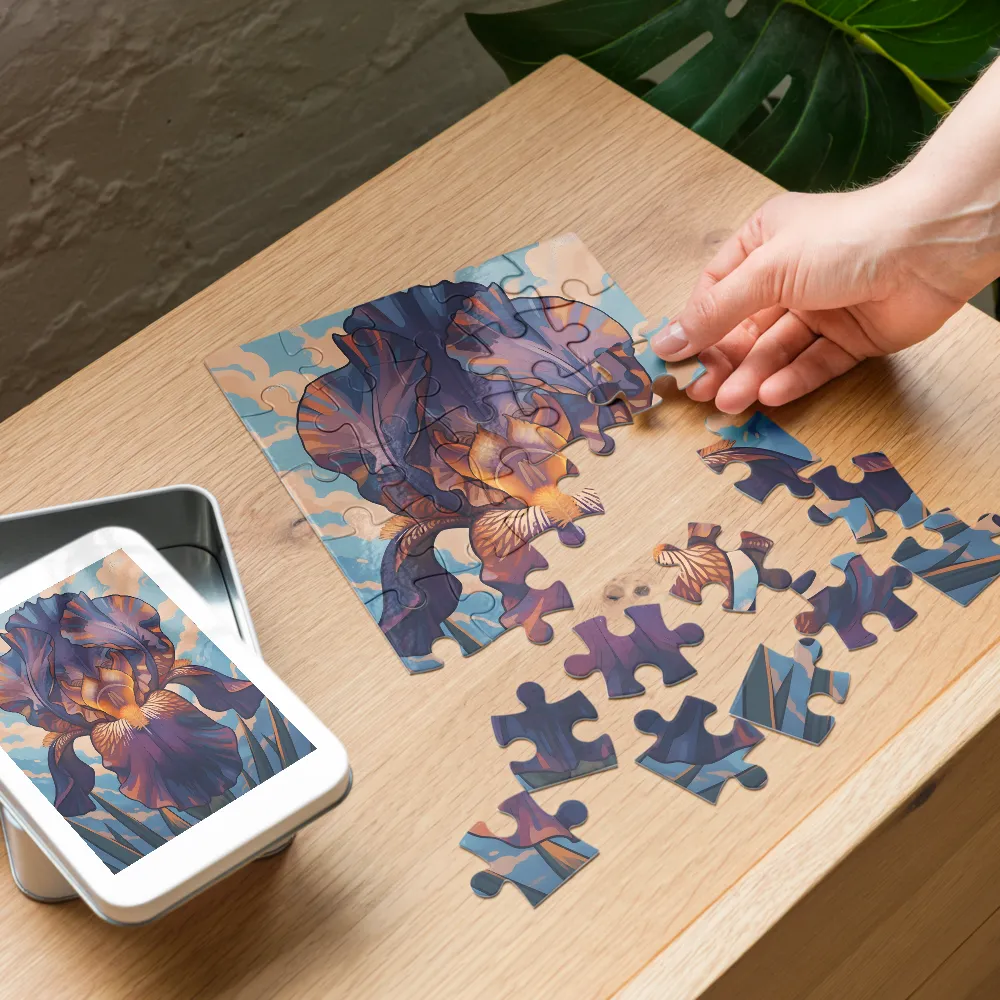 Iris Reverie 
 Jigsaw Puzzle in Tin Box