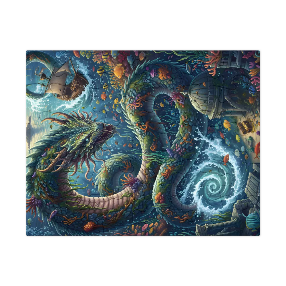 Leviathan's Lair 
 Jigsaw Puzzle in Tin Box