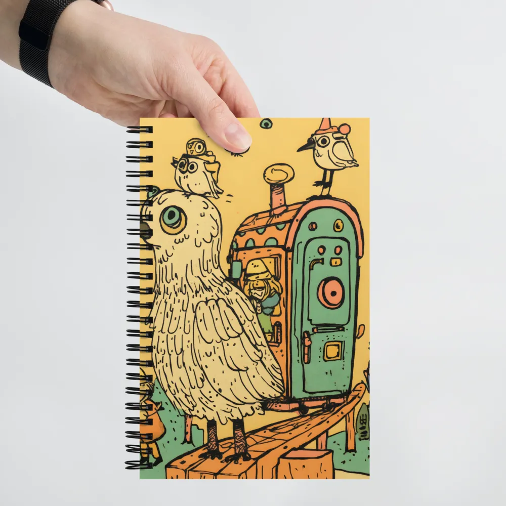 Whimsical Avian Adventure | Spiral Notebook