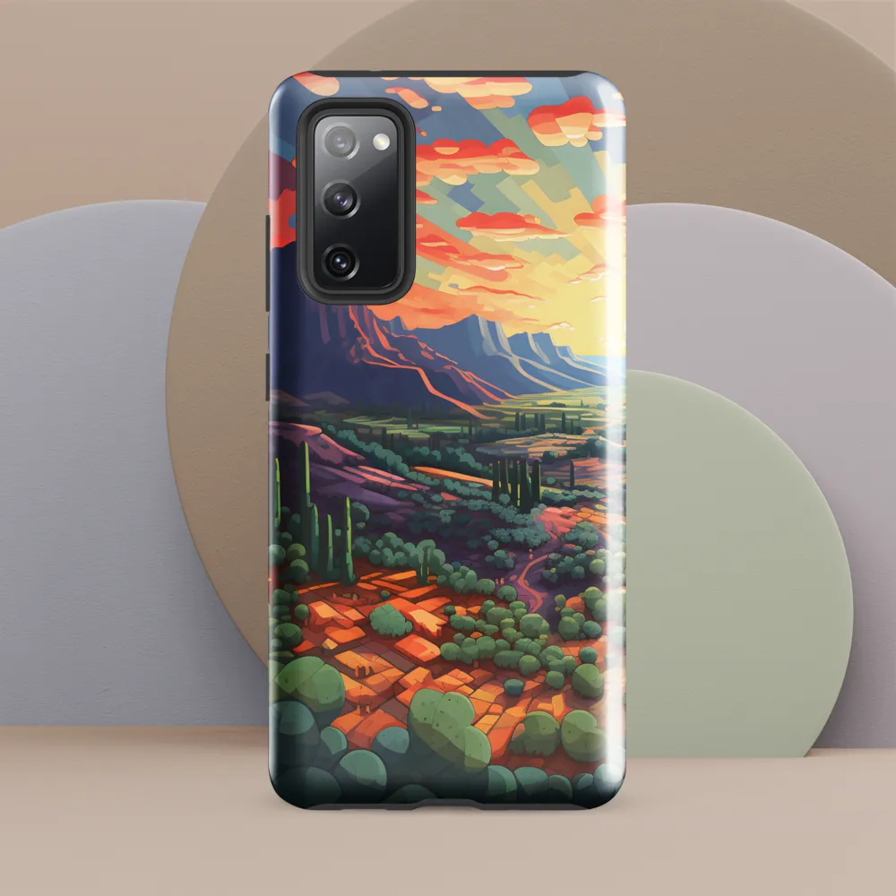 Desert Serenity at Dusk | Phone Case |  S20 FE | Tough Case | Glossy