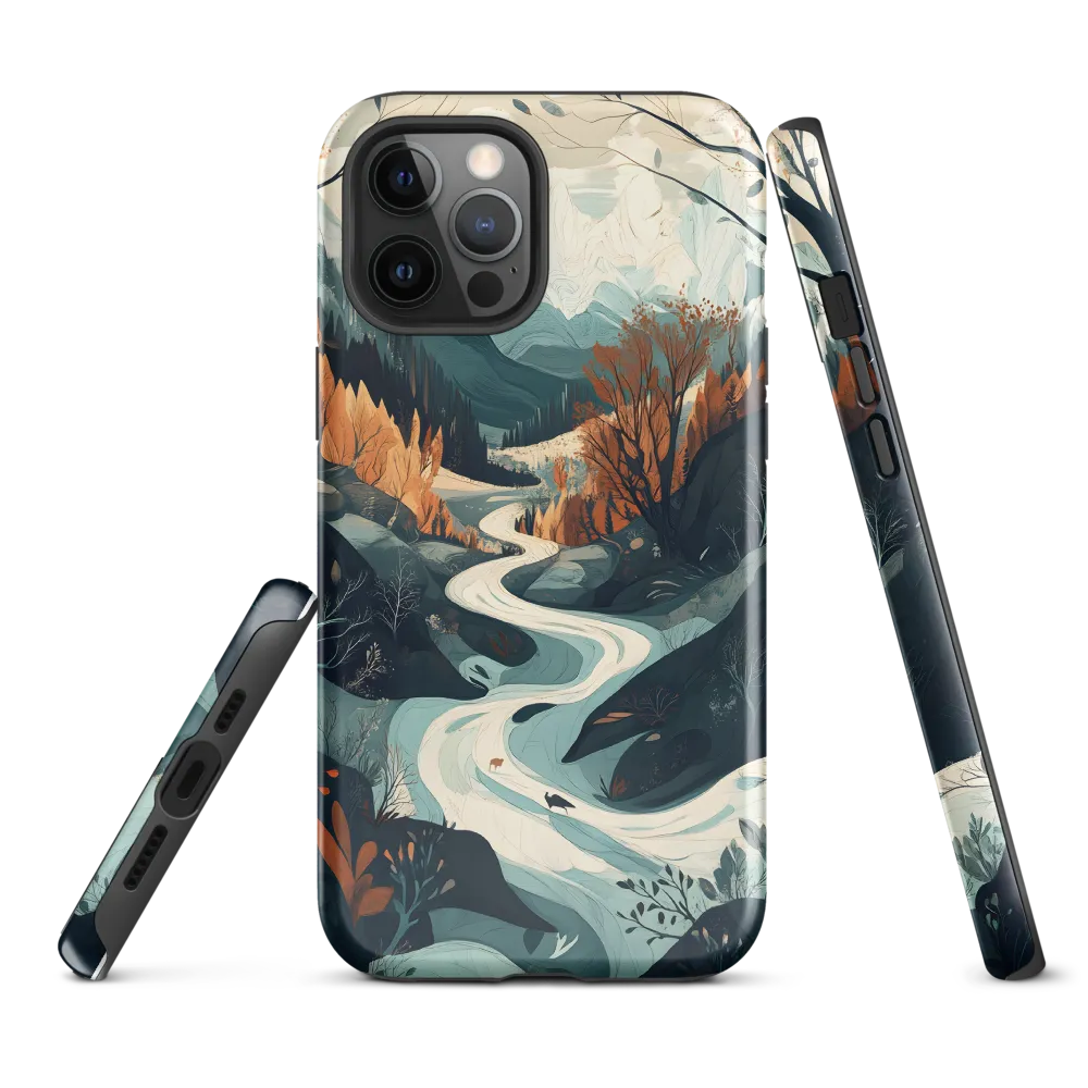 Winding Serenity: A Digital Landscape