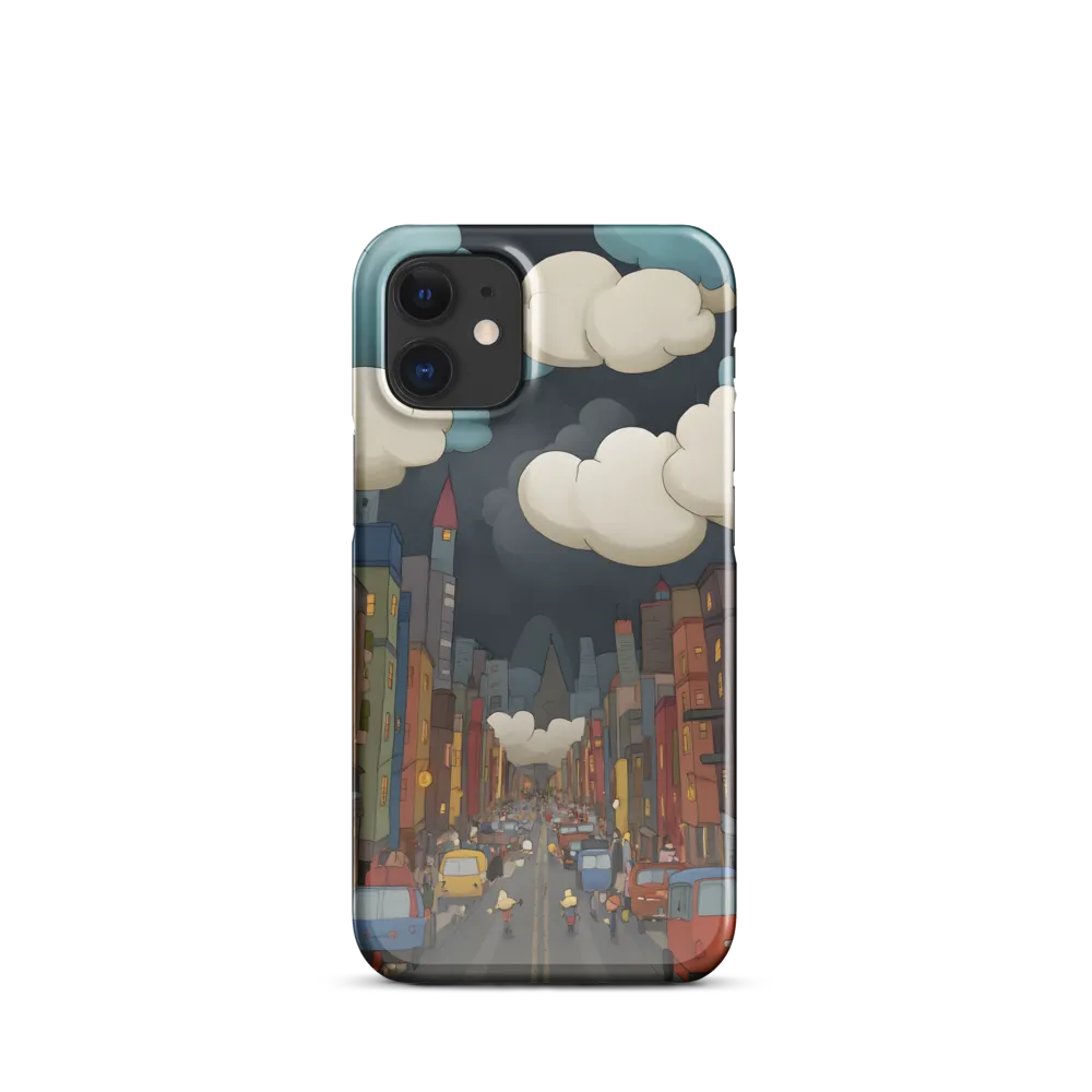 Urban Symphony: A City Awakens at Dusk | Phone Case |  12 Mini | Snap Case | Glossy