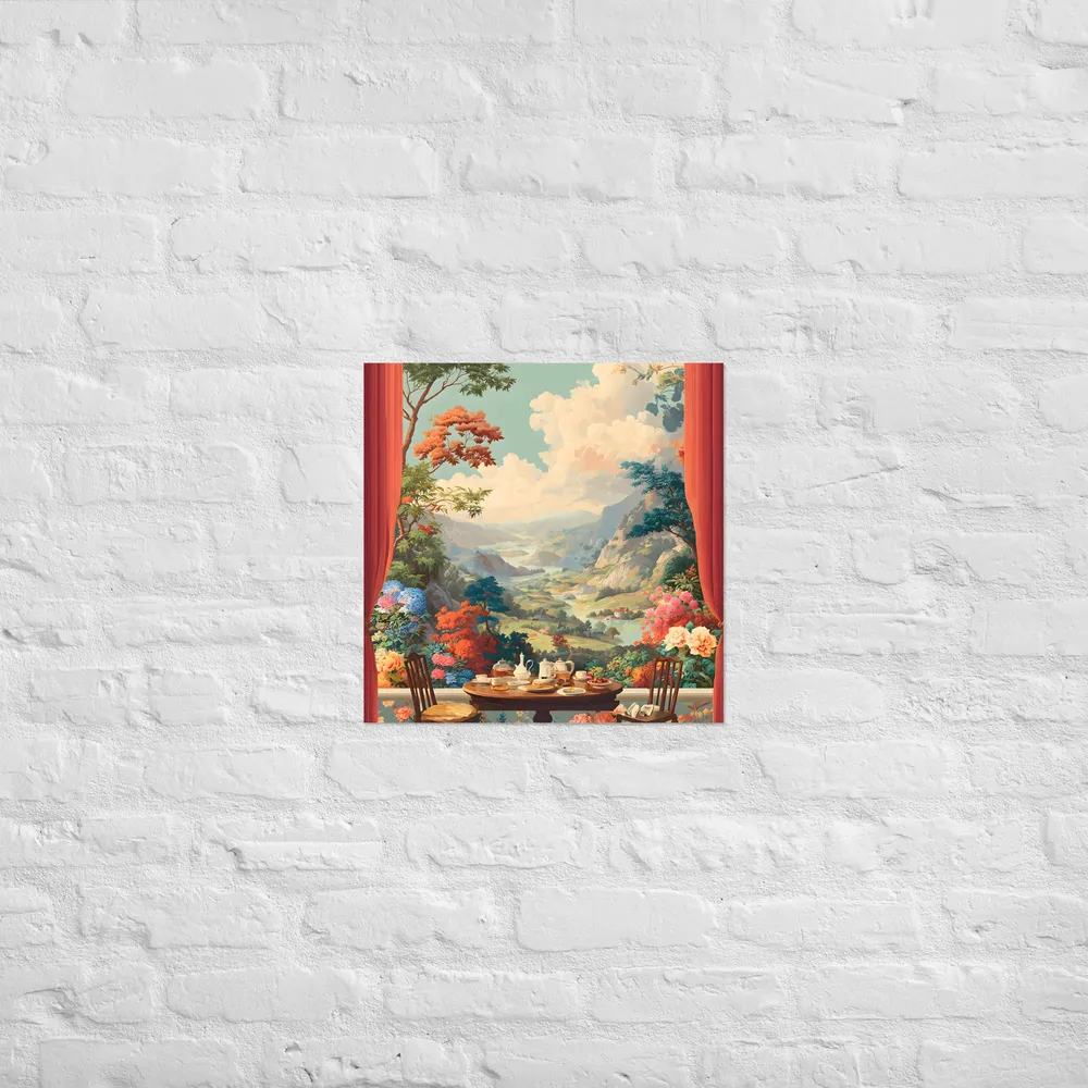 Tea-Time Overlook 
 Poster | 18″x 18″