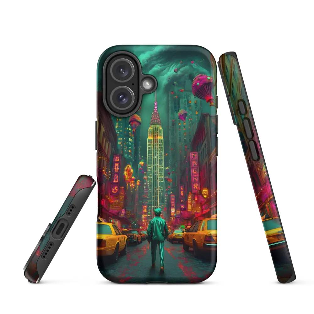 Neon Dreams: A Surreal Urban Journey | Phone Case