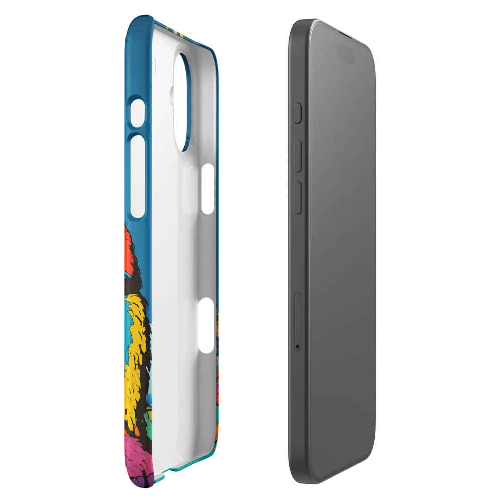 Whimsical Giant: A Playful Monster Encounter | Phone Case |  16 Plus | Snap Case | Matte