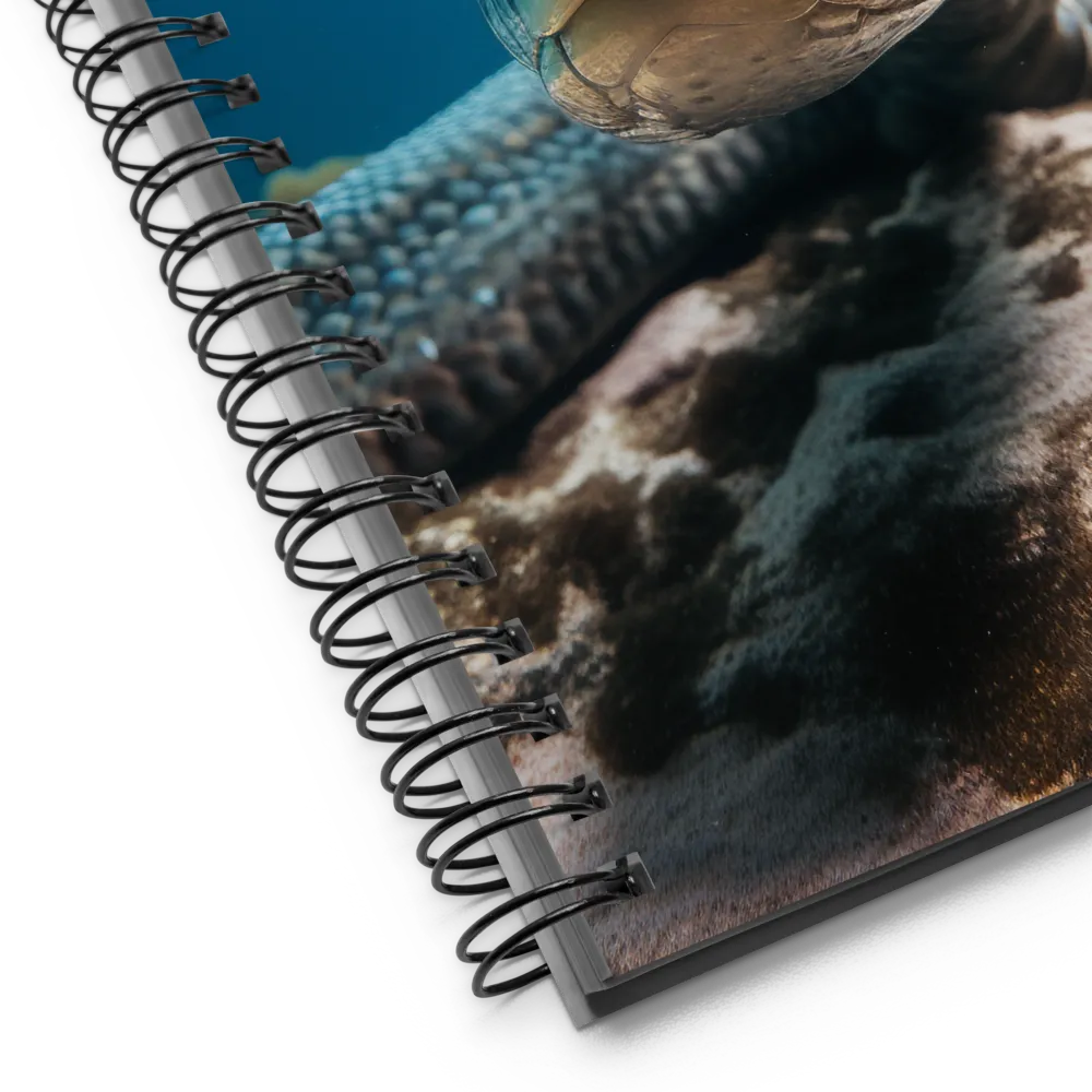 Underwater Majesty: The Serpent's Gaze | Spiral Notebook