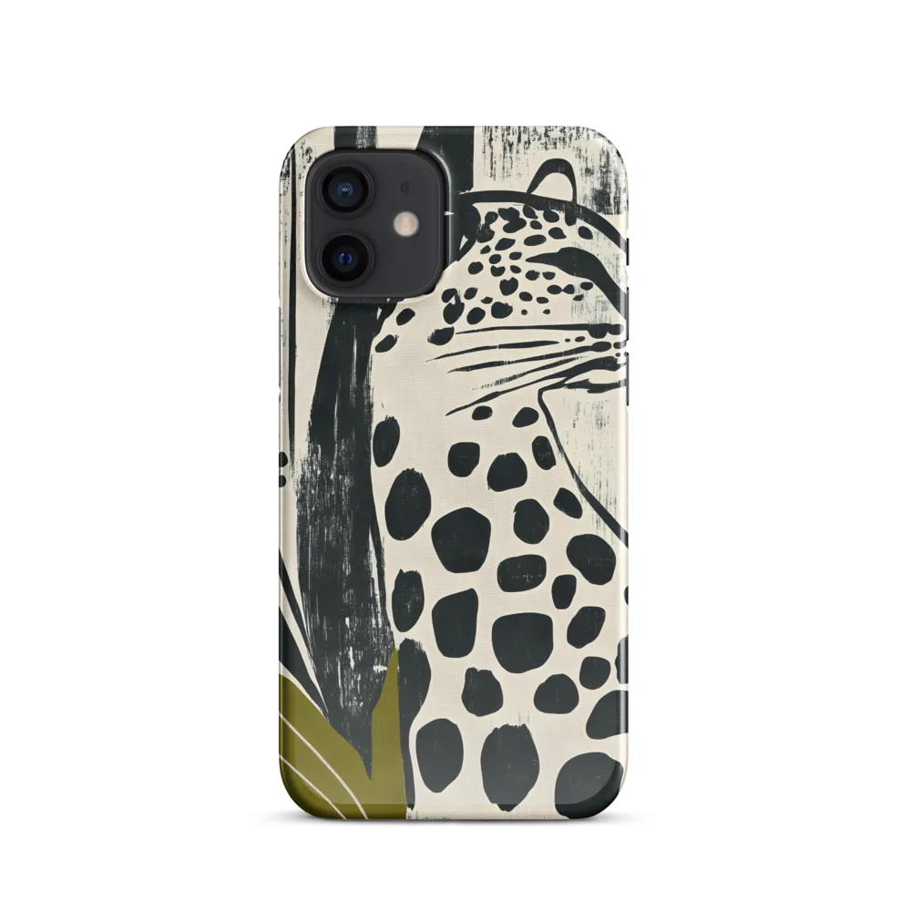 Leopard in Silhouette: A Modern Appeal | Phone Case |  12 | Snap Case | Glossy