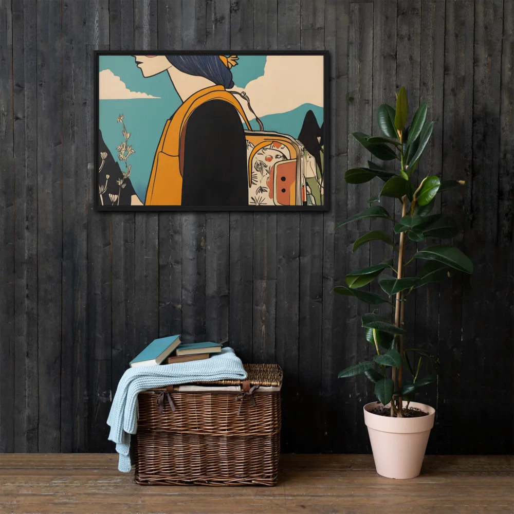 Journey's Serenity | Canvas with Black Frame | 24″×36″