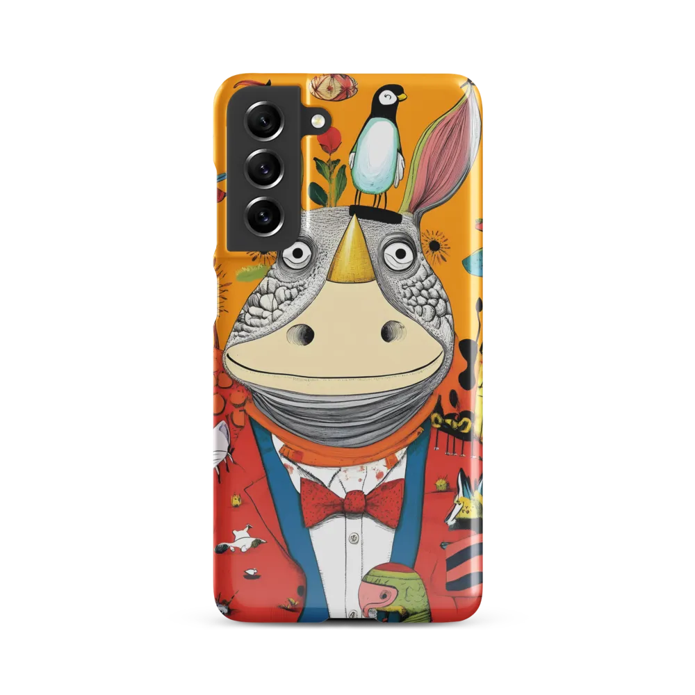 Whimsical Rhinoceros: A Playful Encounter