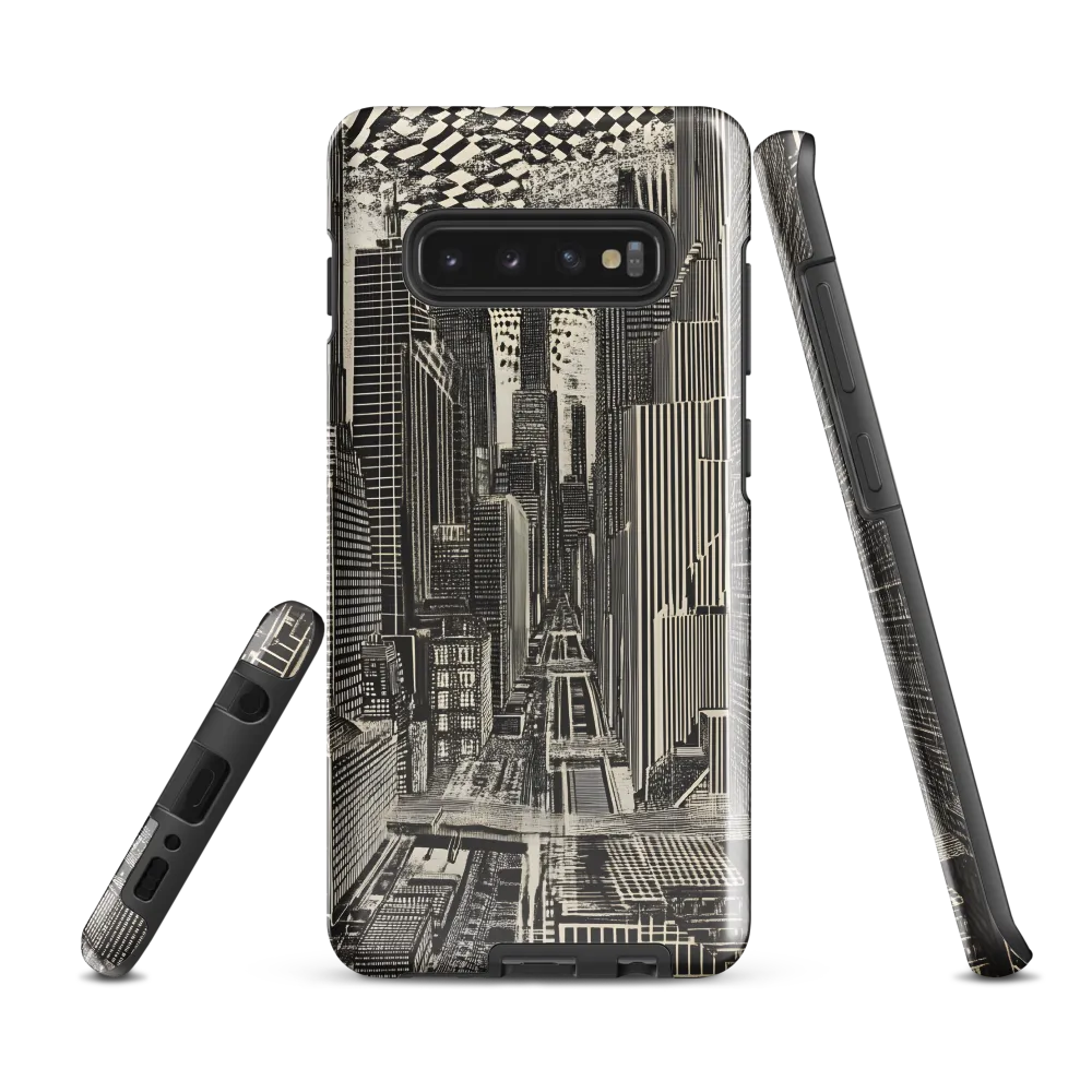 Urban Dreams: A Surreal Cityscape | Phone Case |  S10 Plus | Tough Case | Glossy