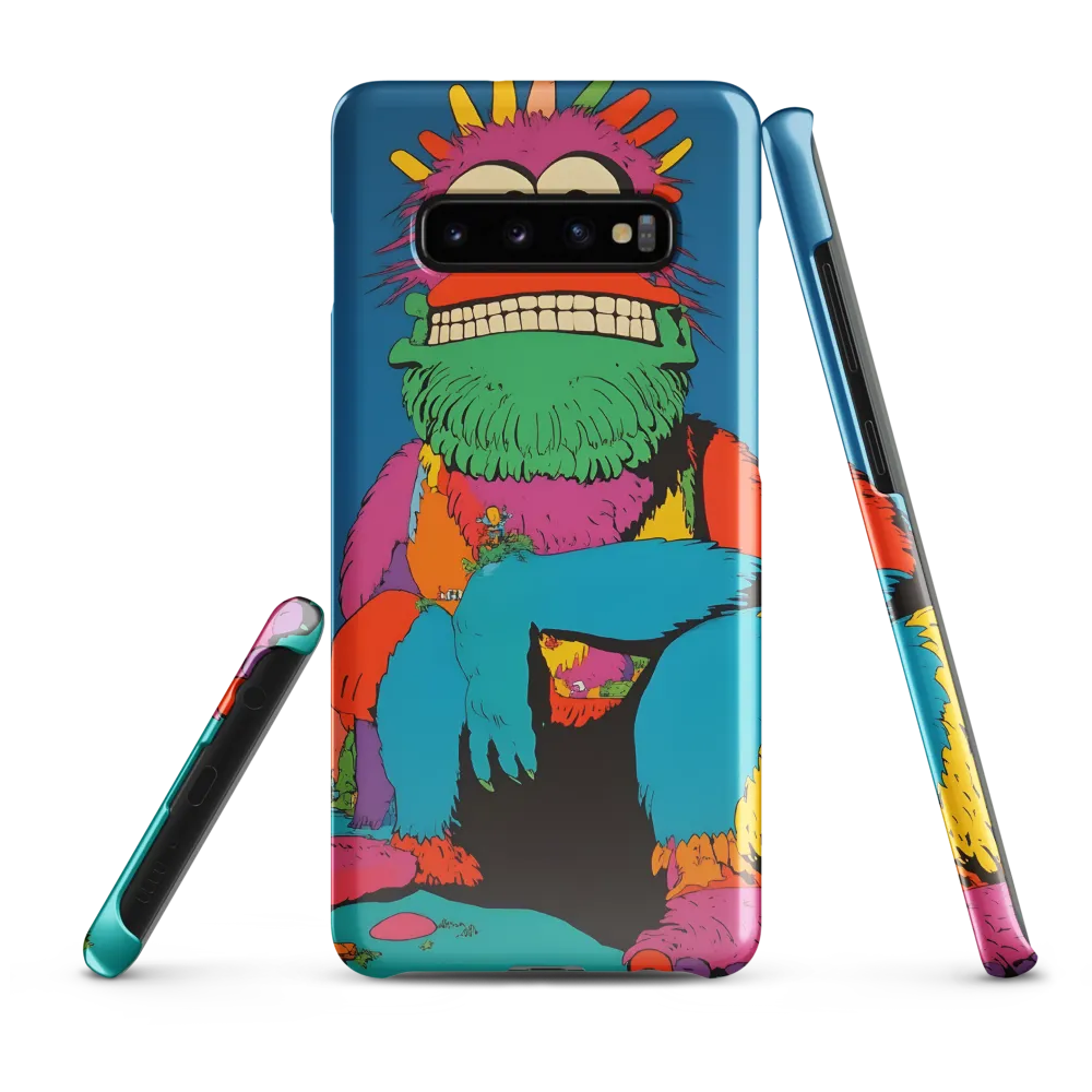 Whimsical Giant: A Playful Monster Encounter | Phone Case |  S10 Plus | Snap Case | Glossy