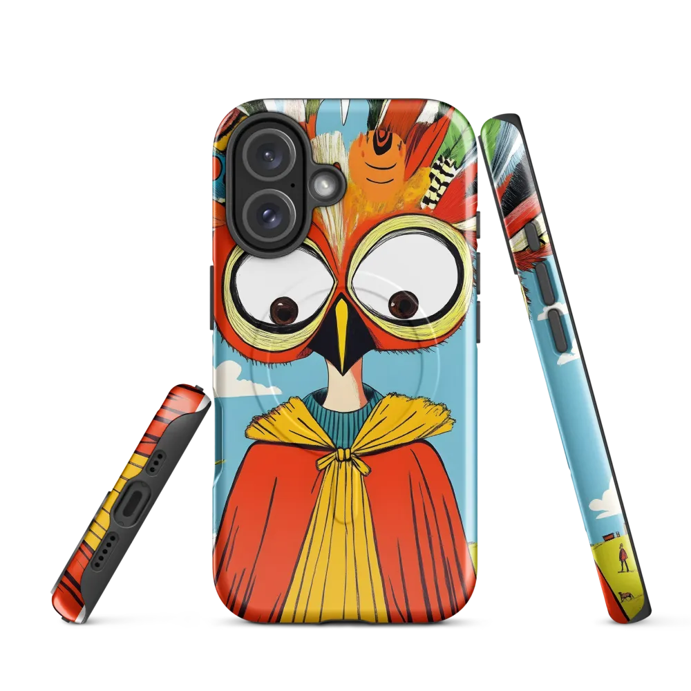 A Whimsical Encounter: The Owl-Human Fusion