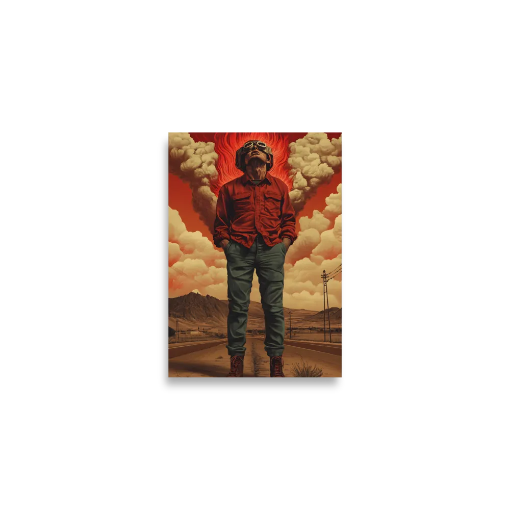 Defiant Spirit in a Surreal Landscape | Poster | A2 (16.5″×23.3″)